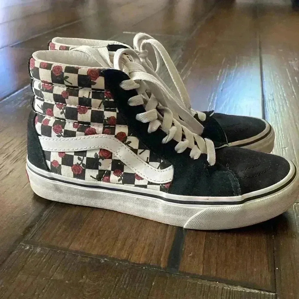 Vans 6 women’s hightops roses originals